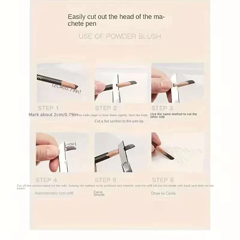 4 Pack Waterproof Eyebrow Pencils with Spoolie for Natural Brows - Image 4