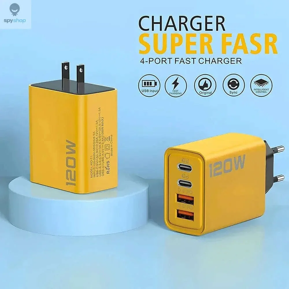 USB C PD 4-Port Fast Charging Charger with Quick Charge 3.0 - Image 3