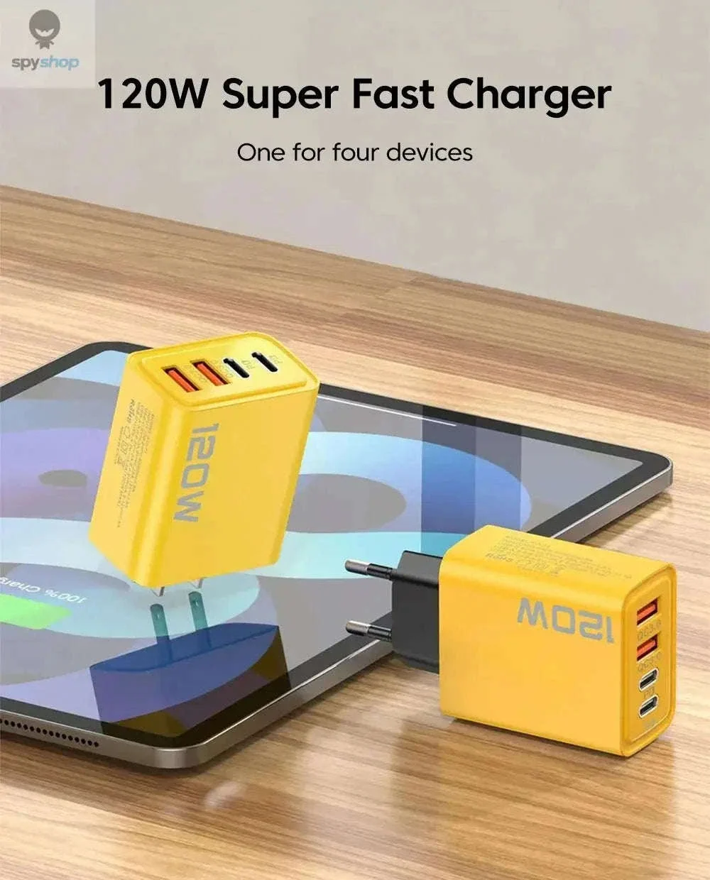 USB C PD 4-Port Fast Charging Charger with Quick Charge 3.0 - Image 9
