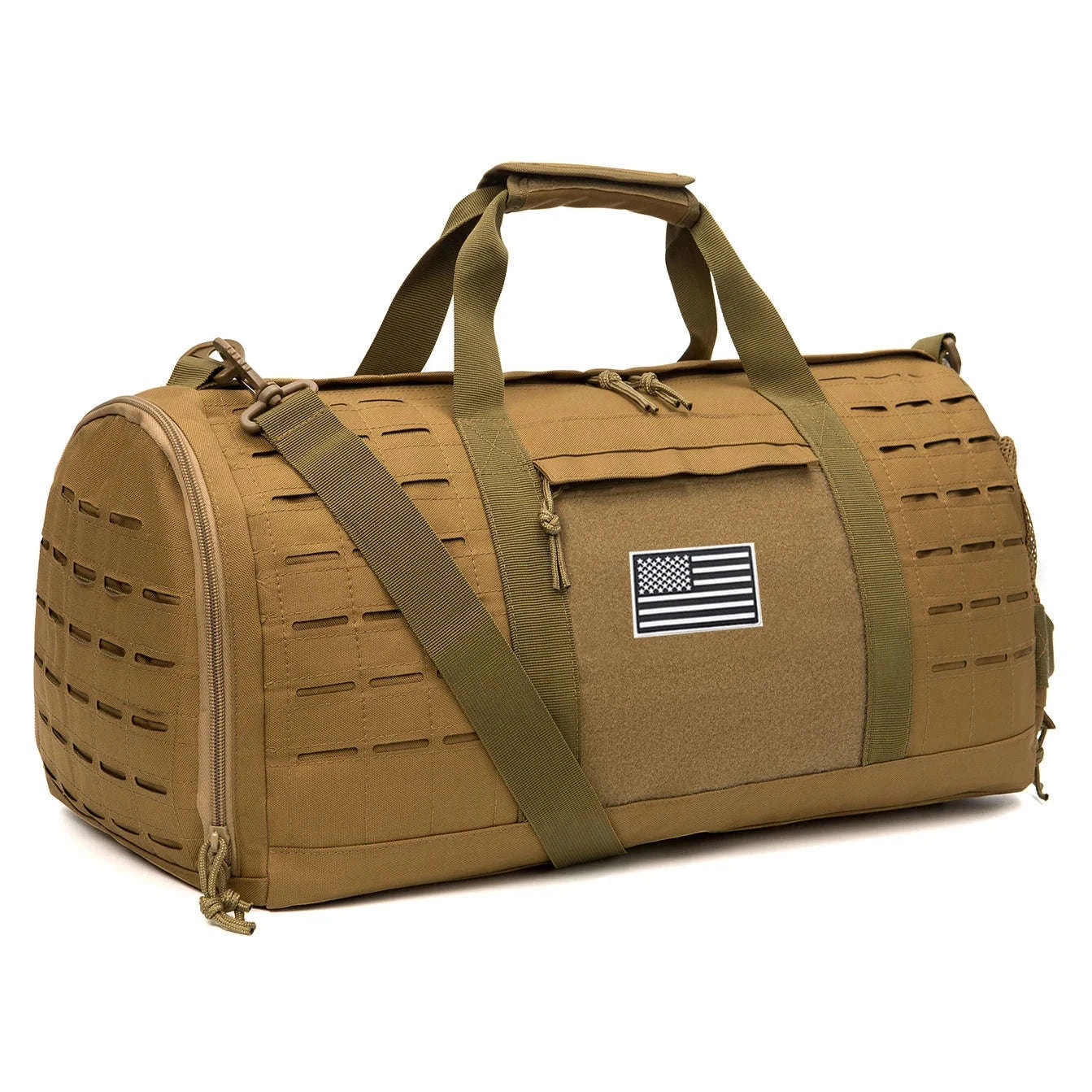 40L Tactical Travel Backpack with Shoe Compartment and MOLLE Webbing