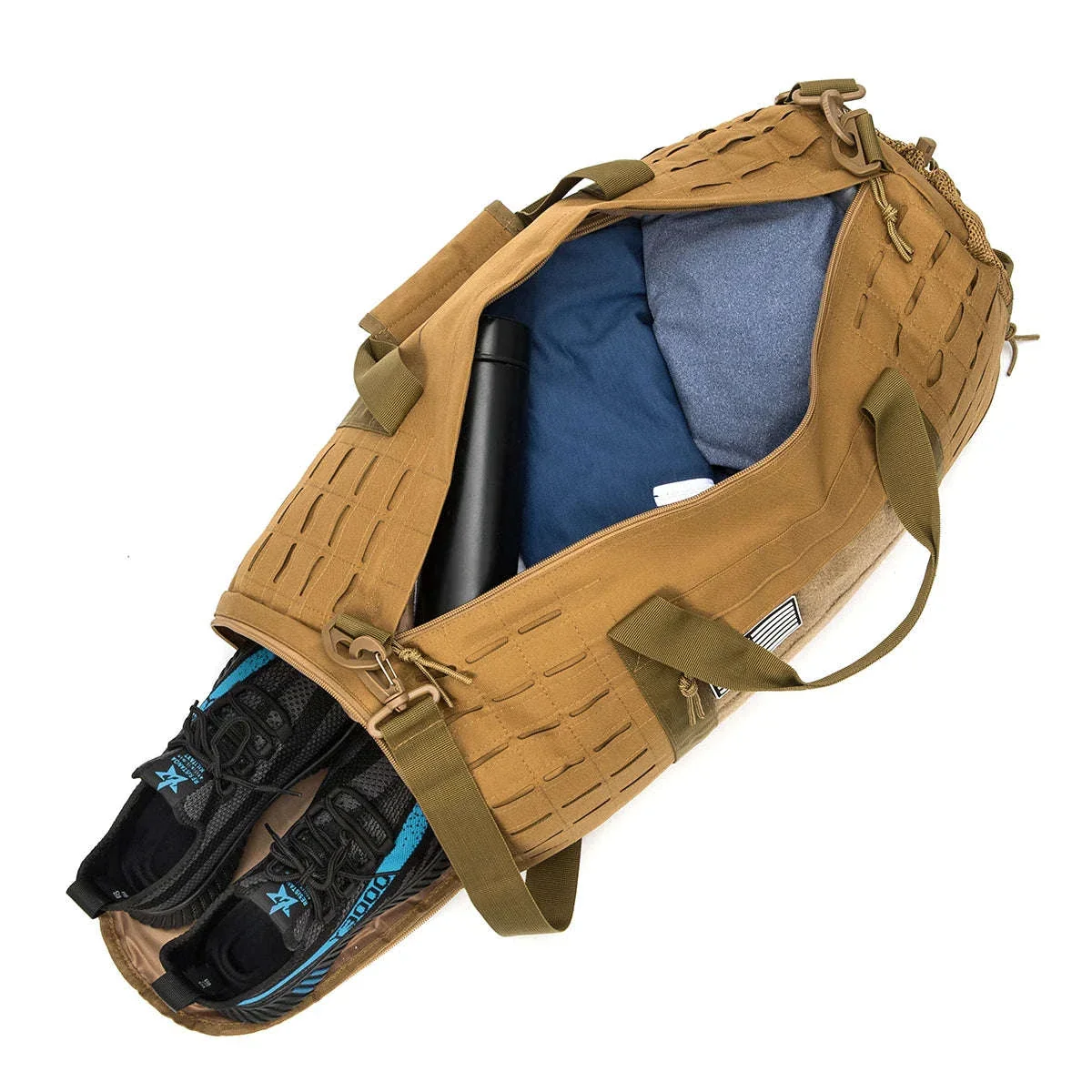 40L Tactical Travel Backpack with Shoe Compartment and MOLLE Webbing - Image 4