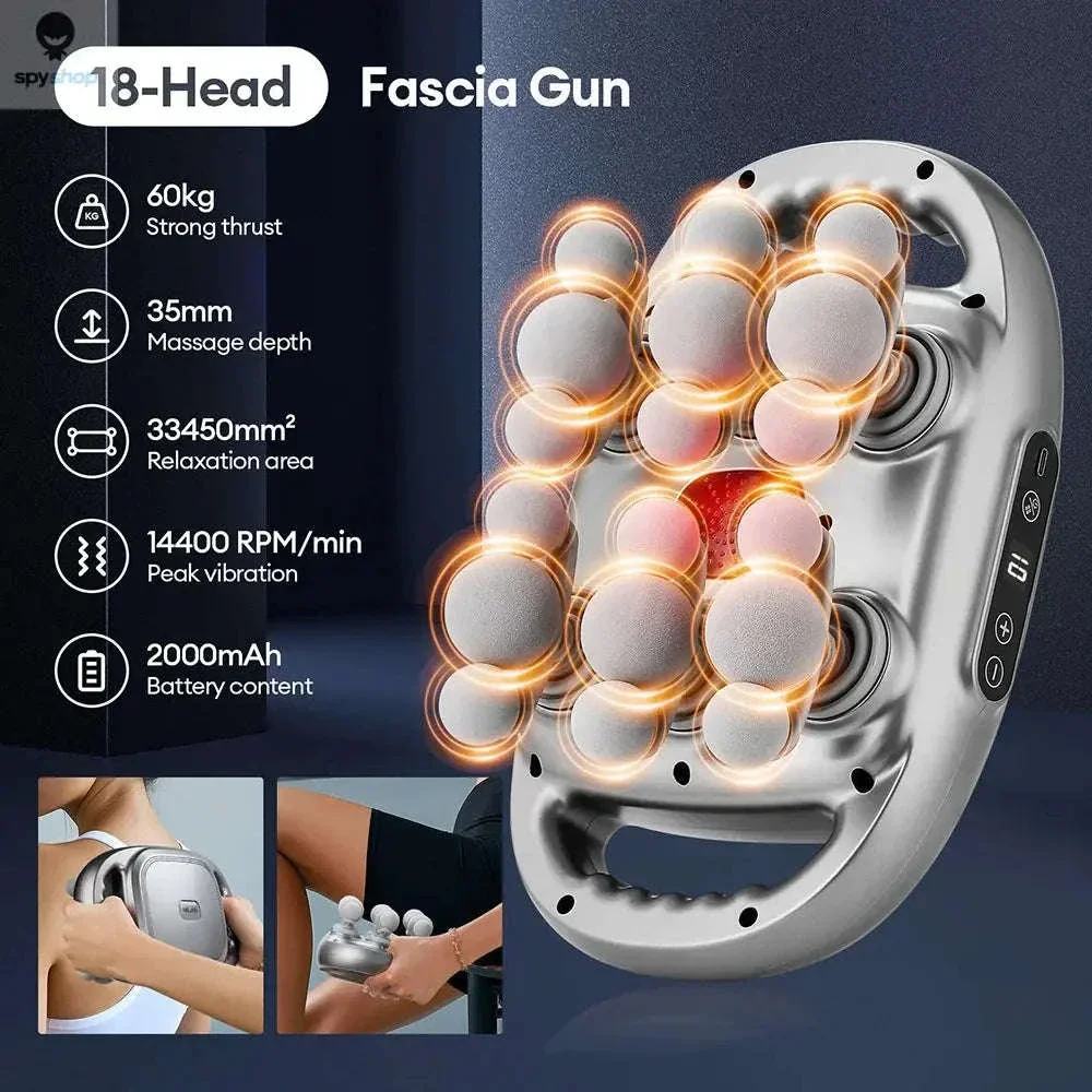 42-Head Fascia Gun High-Frequency Massage Gun - Image 27
