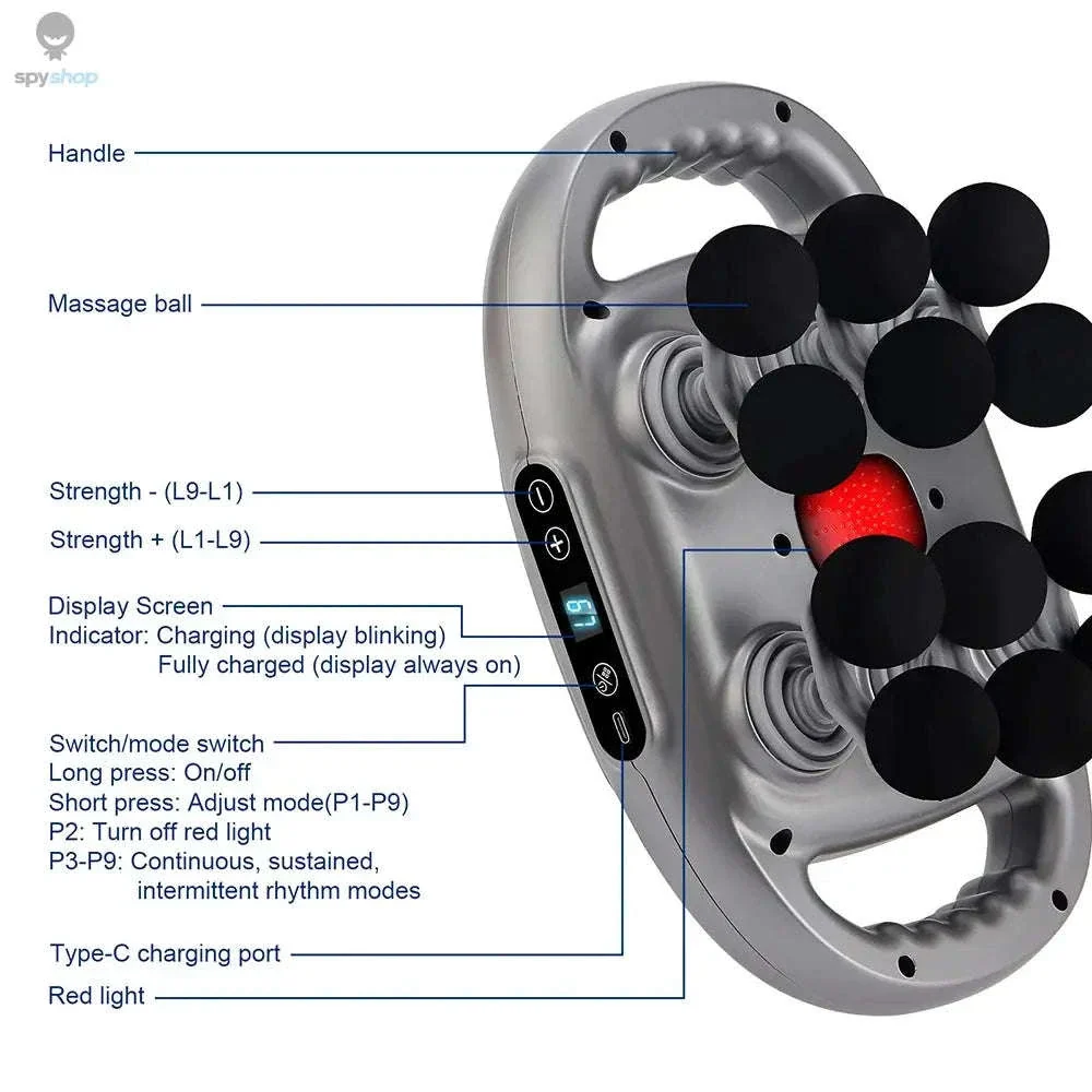 42-Head Fascia Gun High-Frequency Massage Gun - Image 39