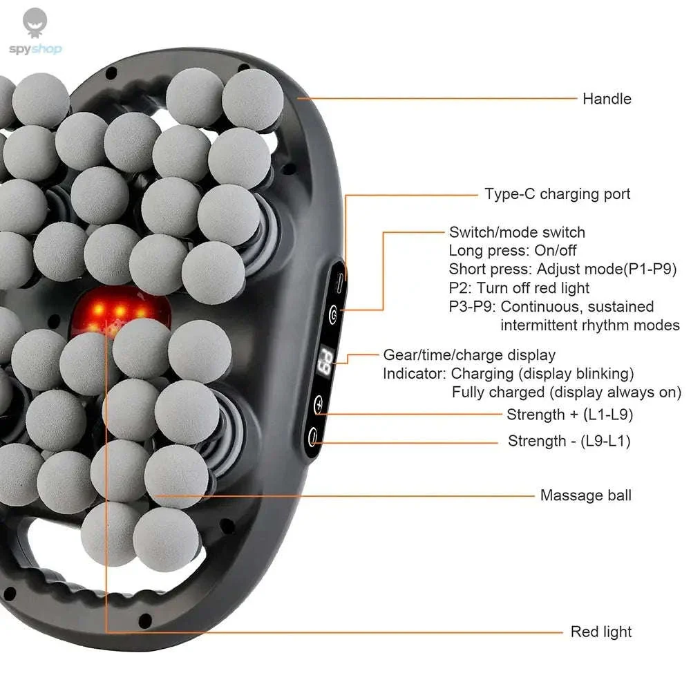 42-Head Fascia Gun High-Frequency Massage Gun - Image 9