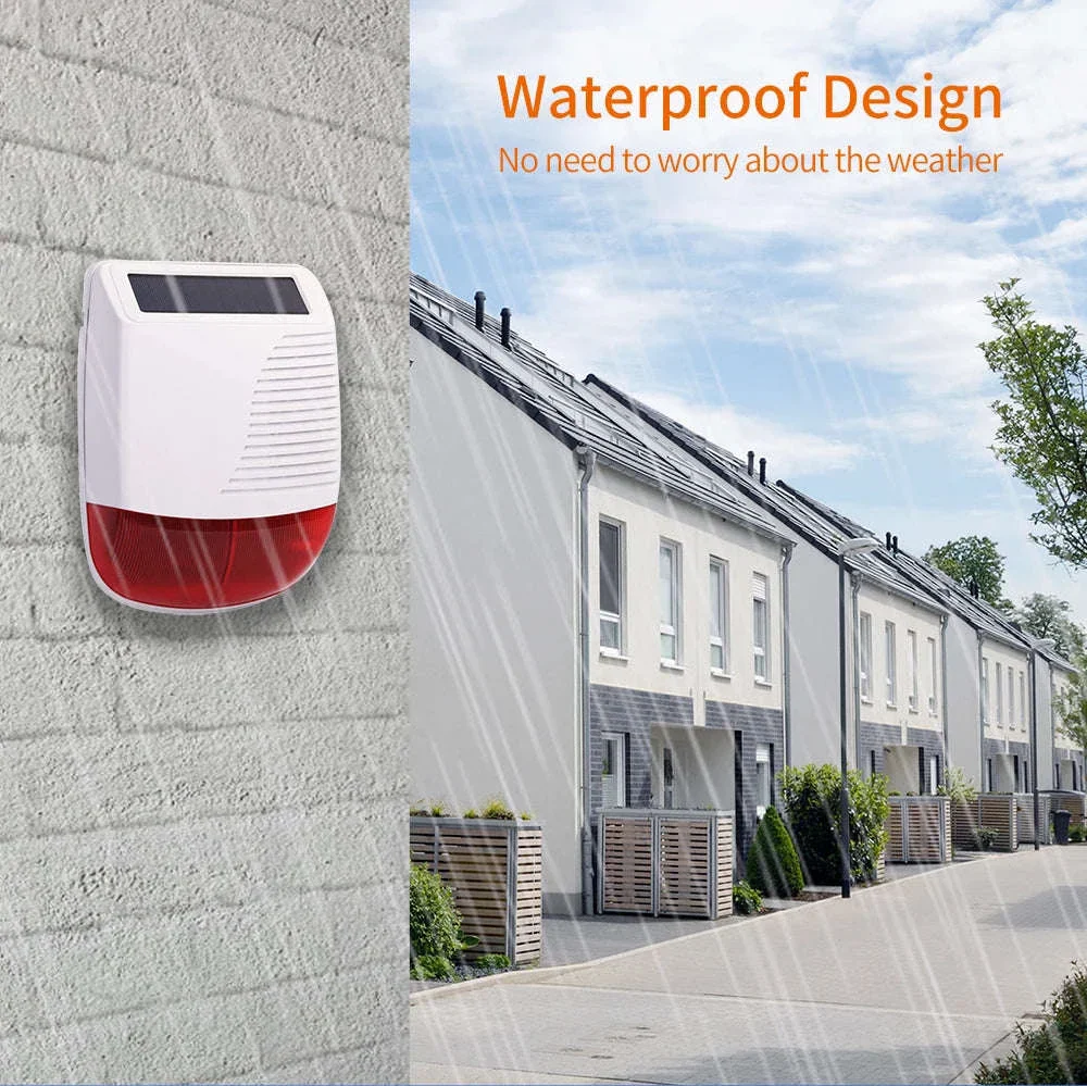 433MHz Outdoor Solar Wireless Siren for Perimeter Security - Image 3