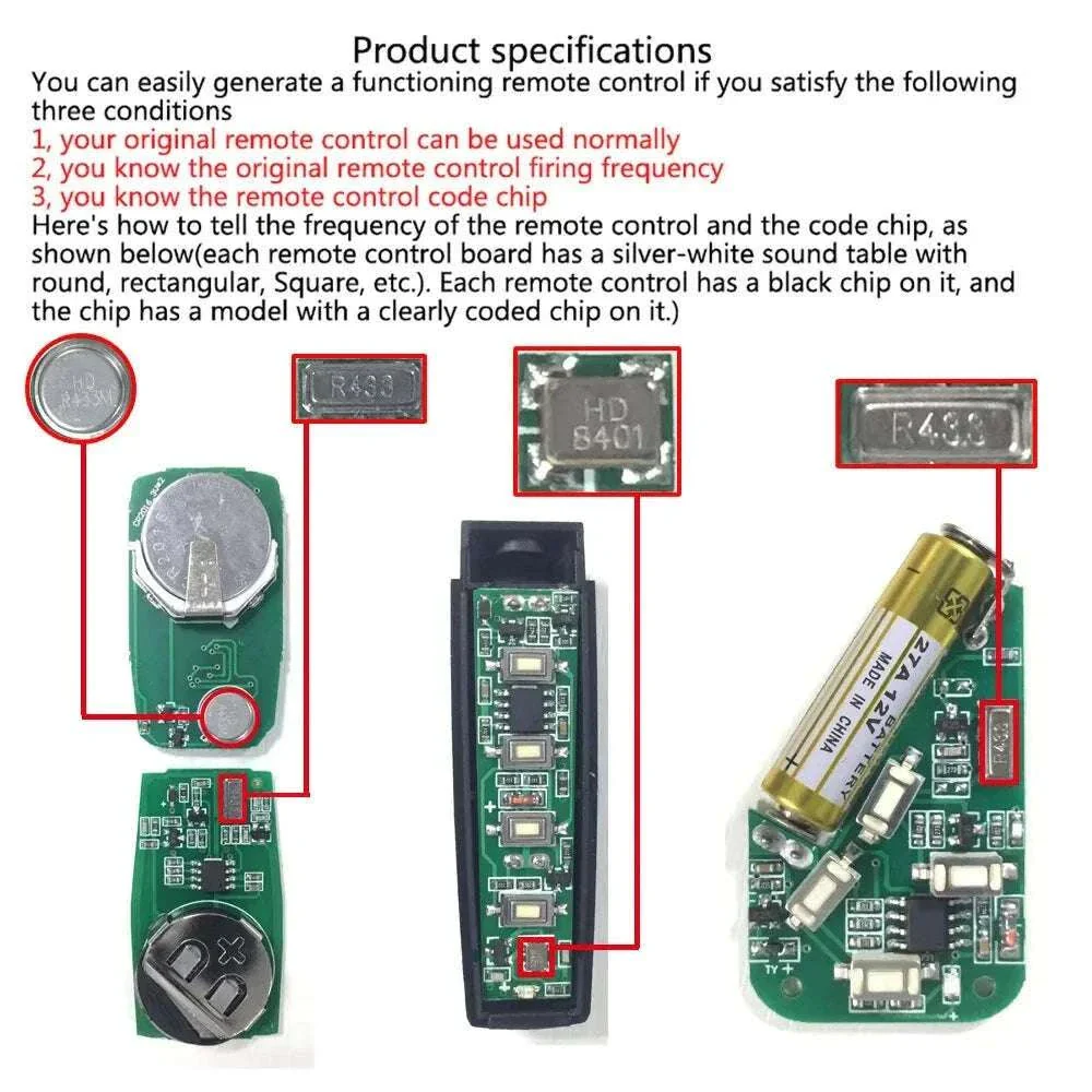 433MHz Remote Duplicator for Garage Door and Gate Remotes - Image 4