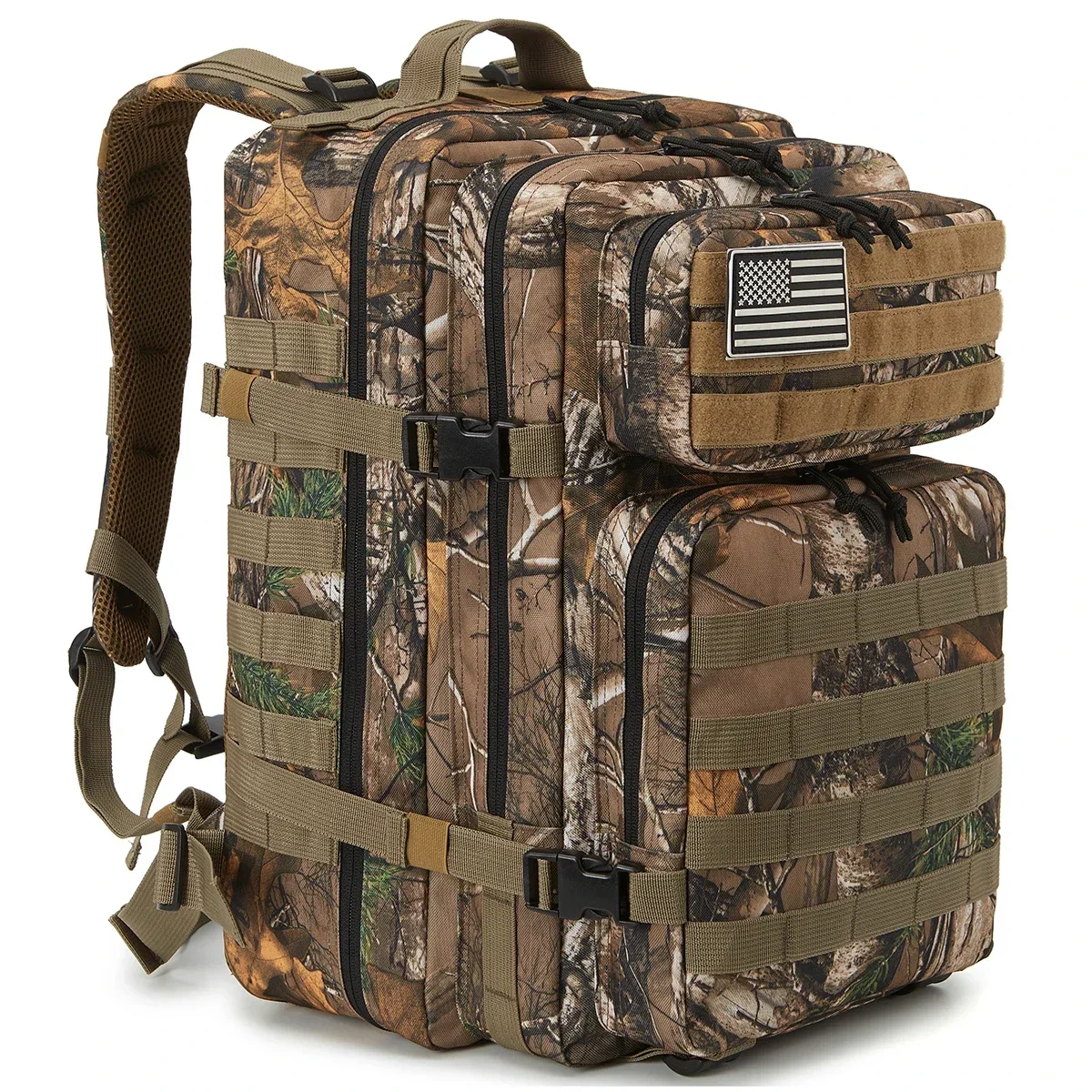 45L Large Capacity Tactical Backpack for Hiking, Camping, Gym and Trekking