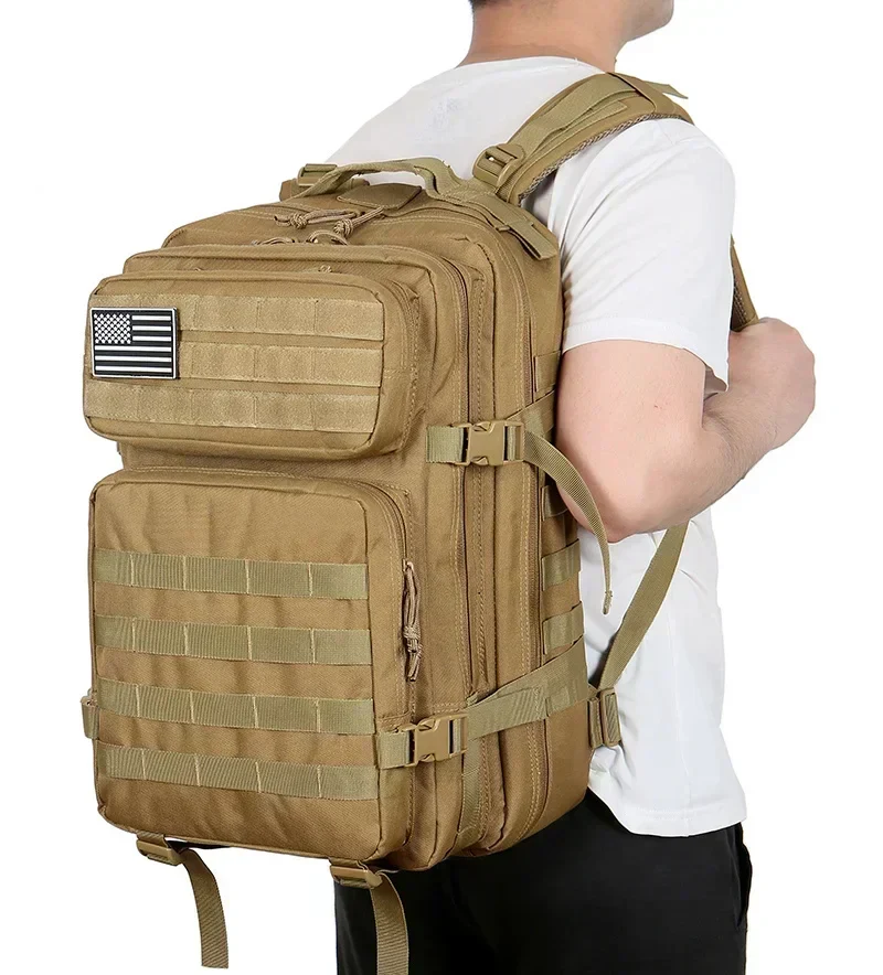 45L Large Capacity Tactical Backpack for Hiking, Camping, Gym and Trekking - Image 20