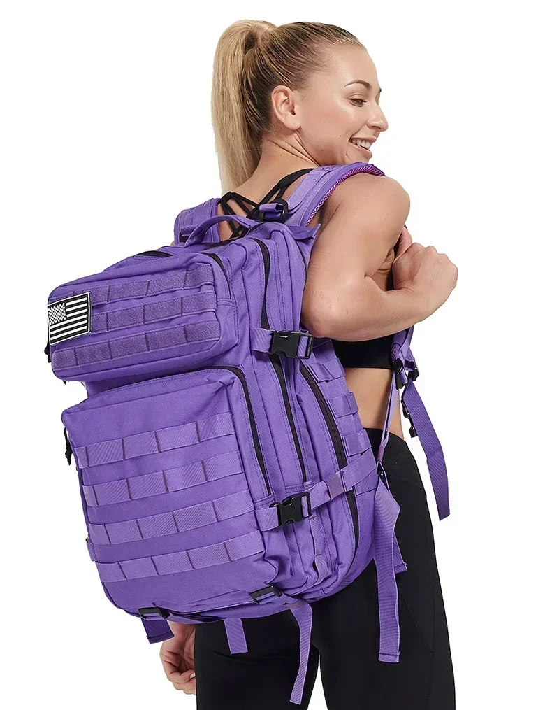 45L Large Capacity Tactical Backpack for Hiking, Camping, Gym and Trekking - Image 21