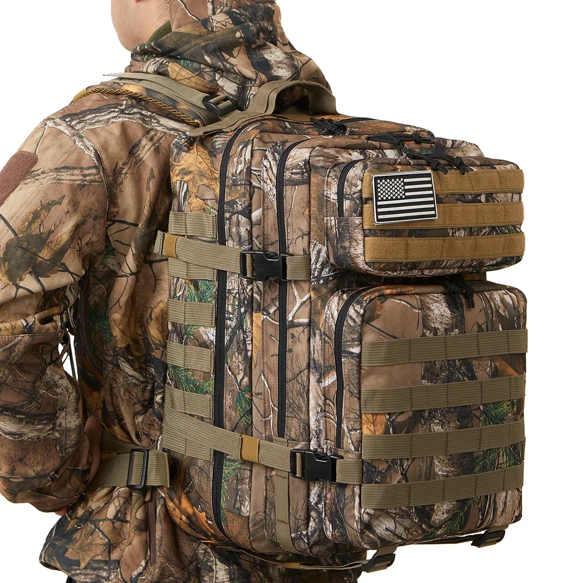 45L Large Capacity Tactical Backpack for Hiking, Camping, Gym and Trekking - Image 4