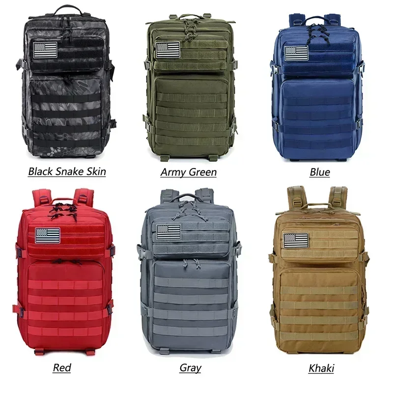 45L Large Capacity Tactical Backpack for Hiking, Camping, Gym and Trekking - Image 8