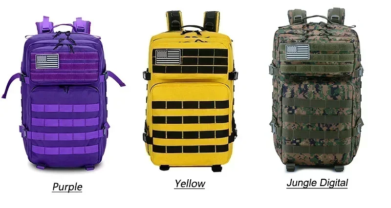 45L Large Capacity Tactical Backpack for Hiking, Camping, Gym and Trekking - Image 9