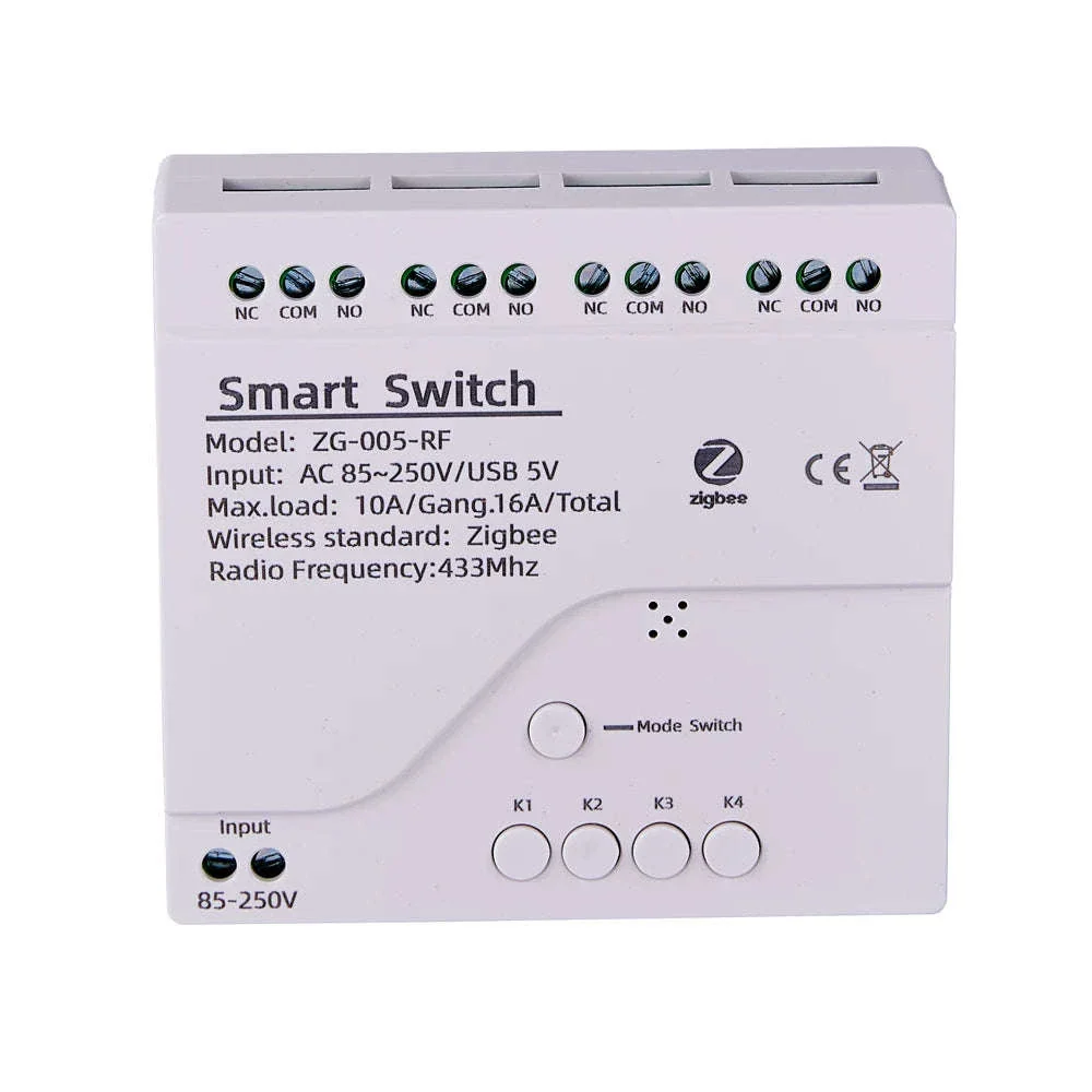 4CH Zigbee Tuya Smart Home Relay Module for 4 Circuits - Image 3