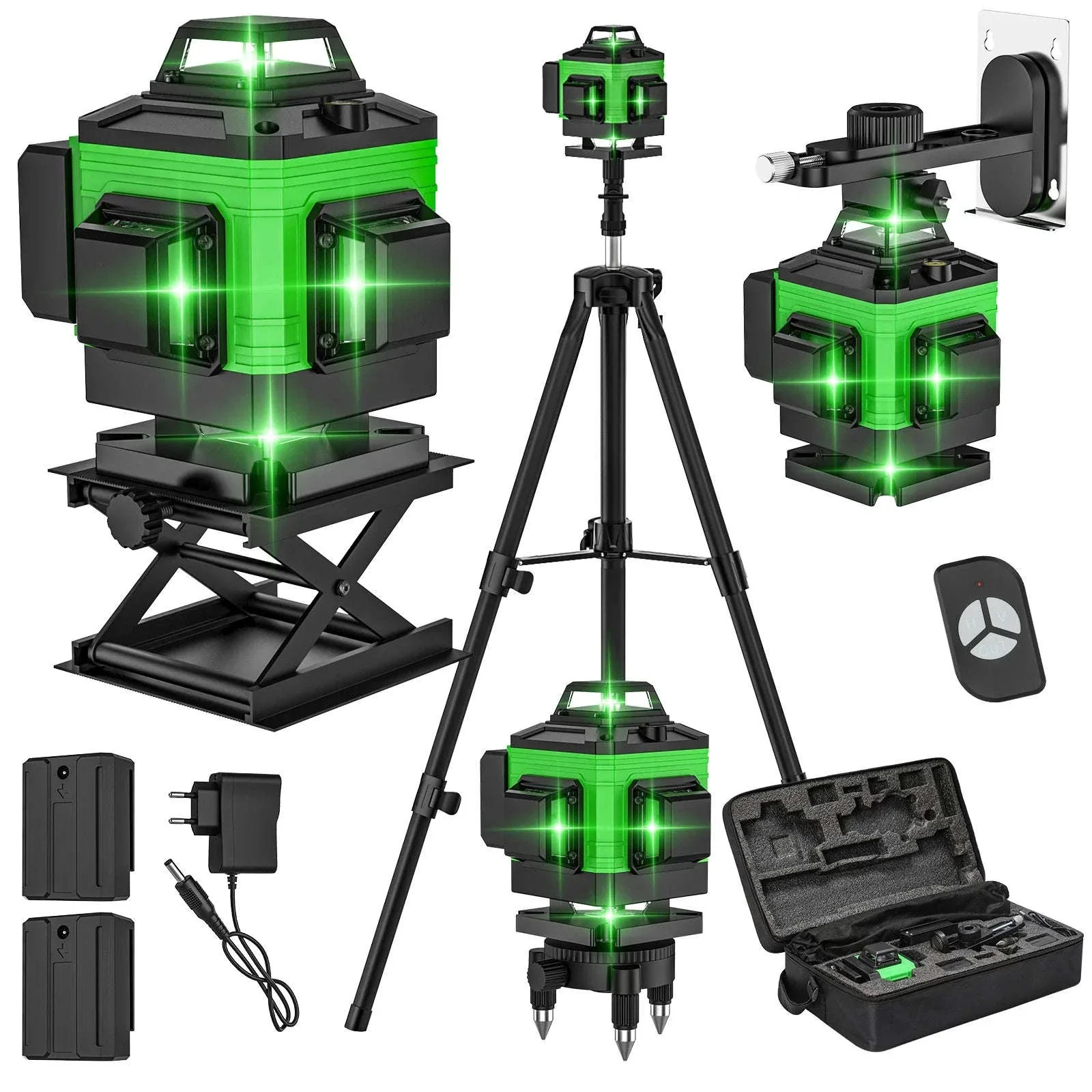 4D Laser Level with 360° Green Beam Projection - Image 12