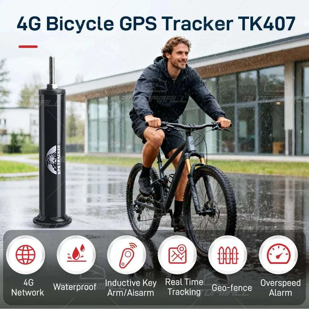 4G GPS Bike Tracker TK407 Waterproof Real-Time Anti-Theft Device - Image 6
