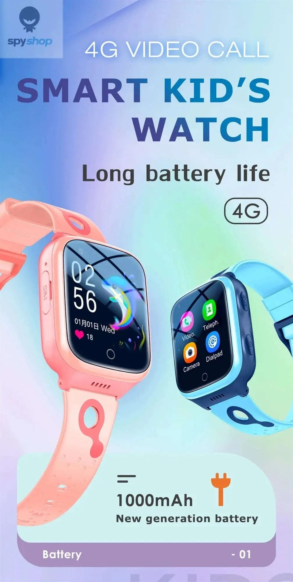 4G Kids Smart Watch with GPS, Video Calls, and SOS Alerts - Image 12