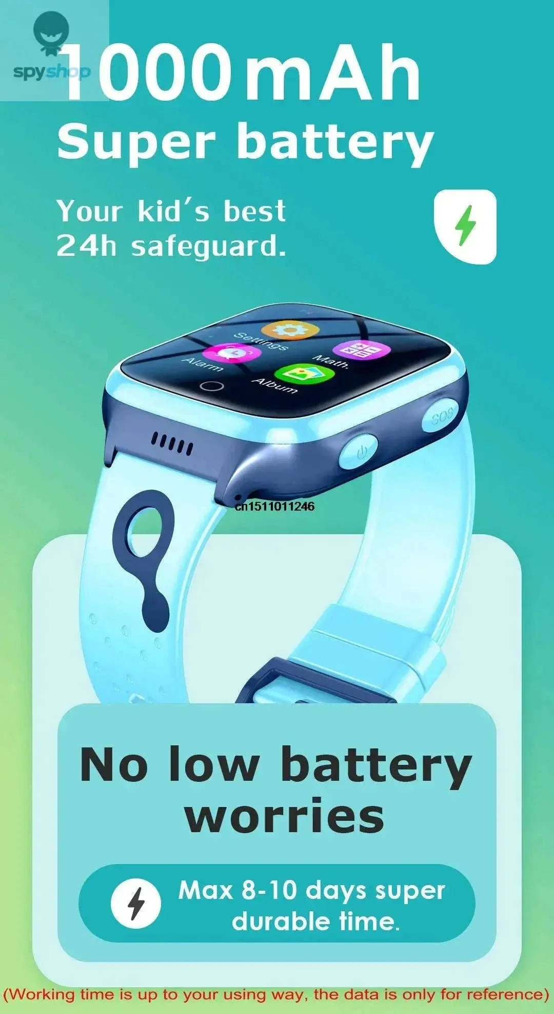 4G Kids Smart Watch with GPS, Video Calls, and SOS Alerts - Image 14