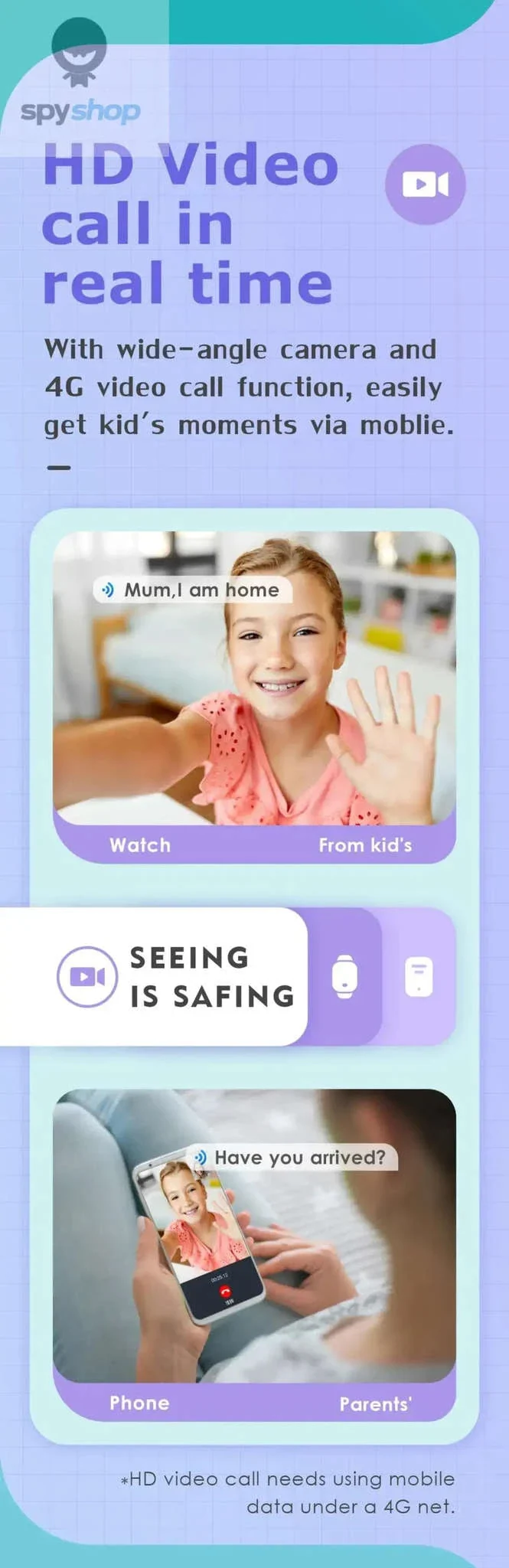 4G Kids Smart Watch with GPS, Video Calls, and SOS Alerts - Image 16