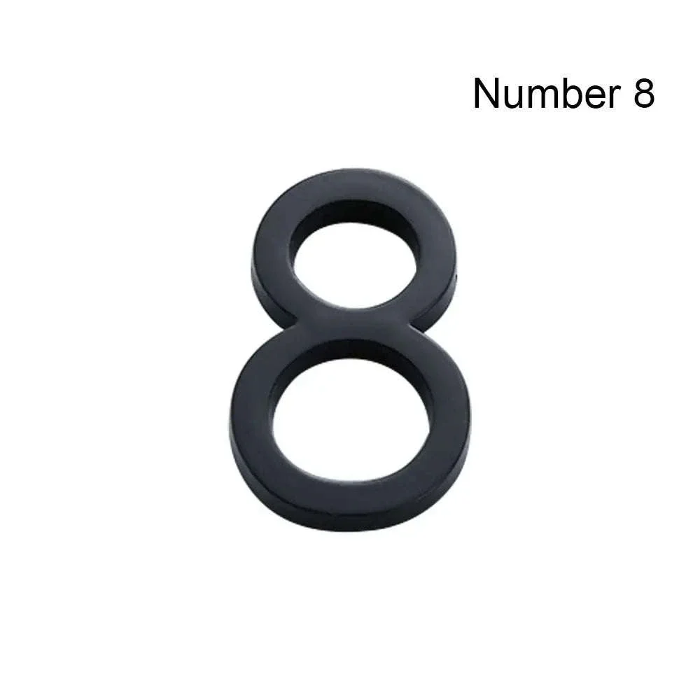 3D Black Acrylic House Number Tag for Modern Curb Appeal - Image 10