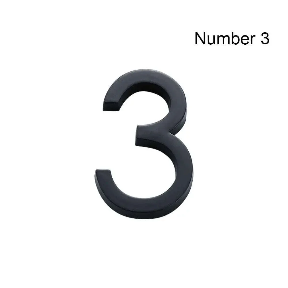 3D Black Acrylic House Number Tag for Modern Curb Appeal - Image 11