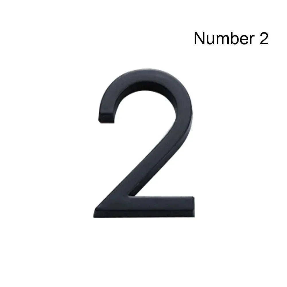 3D Black Acrylic House Number Tag for Modern Curb Appeal - Image 12