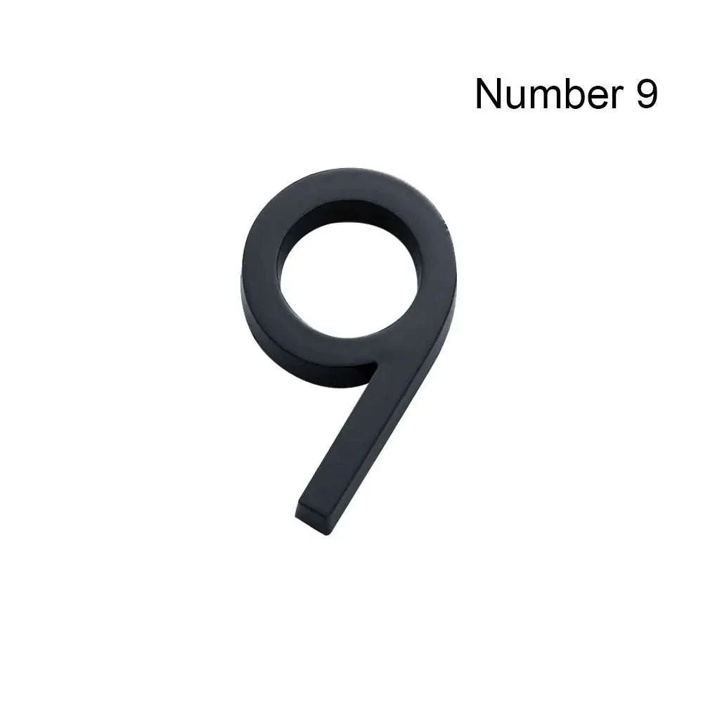 3D Black Acrylic House Number Tag for Modern Curb Appeal - Image 14