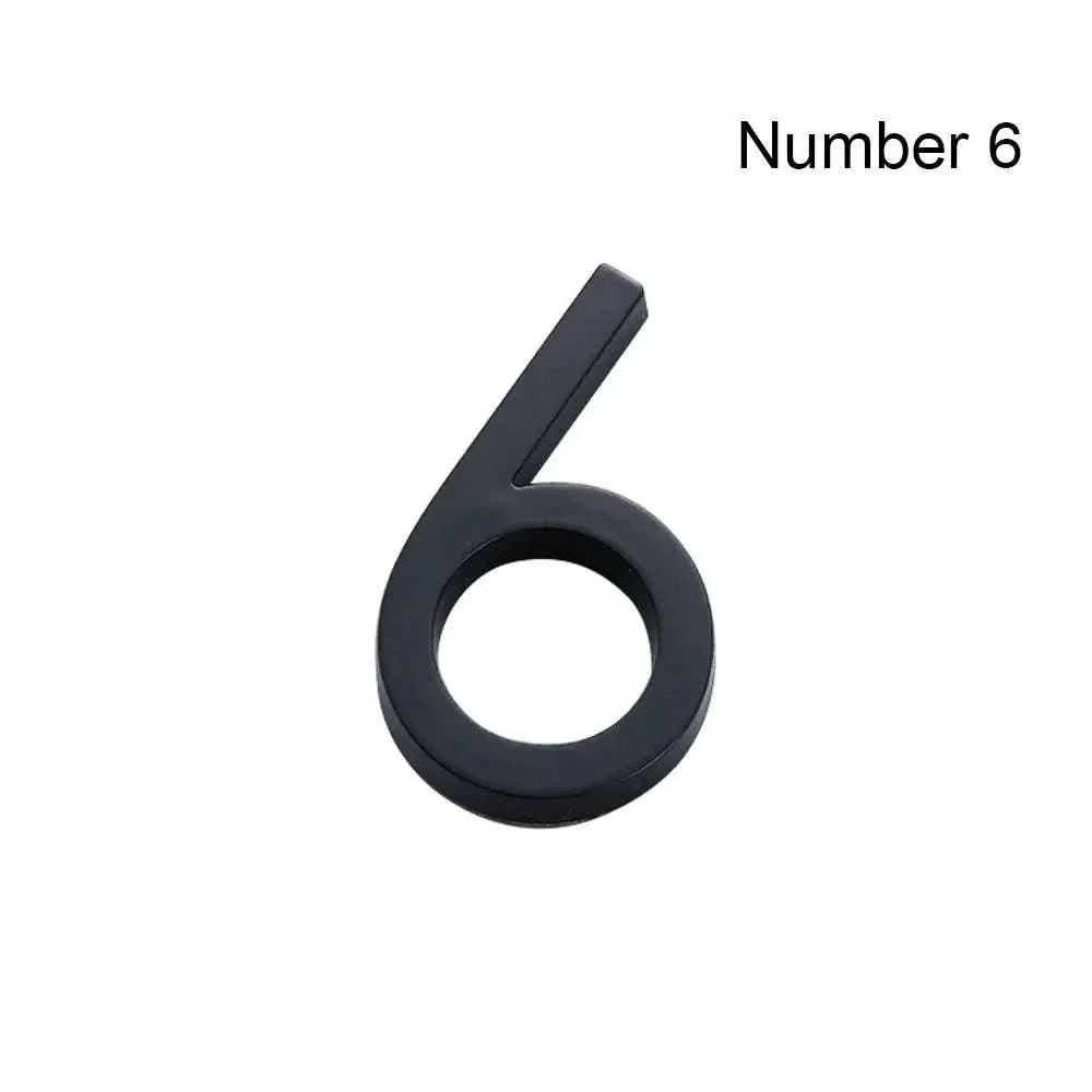 3D Black Acrylic House Number Tag for Modern Curb Appeal - Image 17