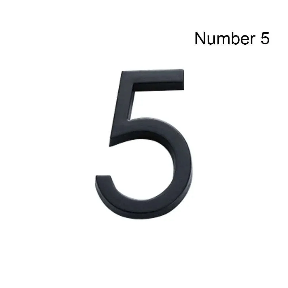 3D Black Acrylic House Number Tag for Modern Curb Appeal - Image 18