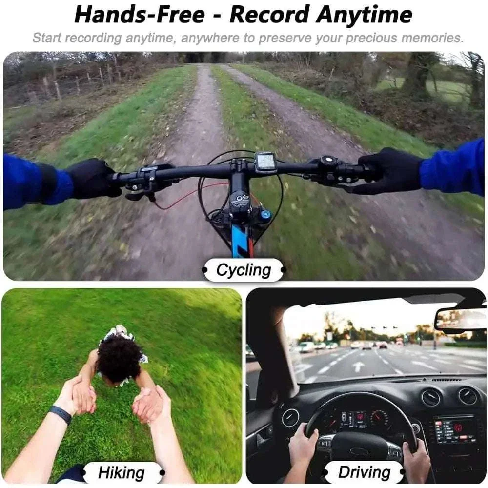 4K Wearable Body Camera with 180° Lens, Magnetic Clip & Bike Mount - Image 12