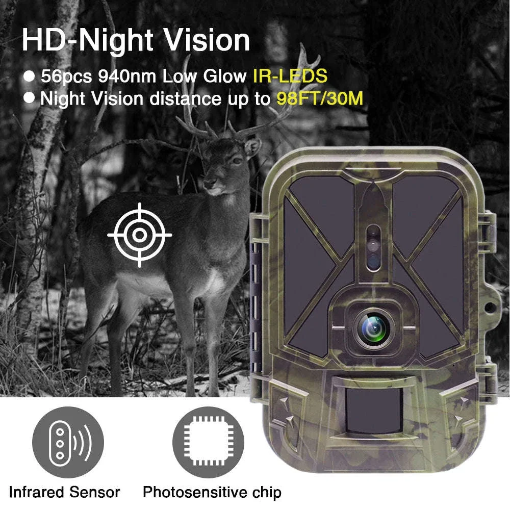 4K 30MP WiFi Trail Camera with Bluetooth App and 10000mAh Battery - Image 6