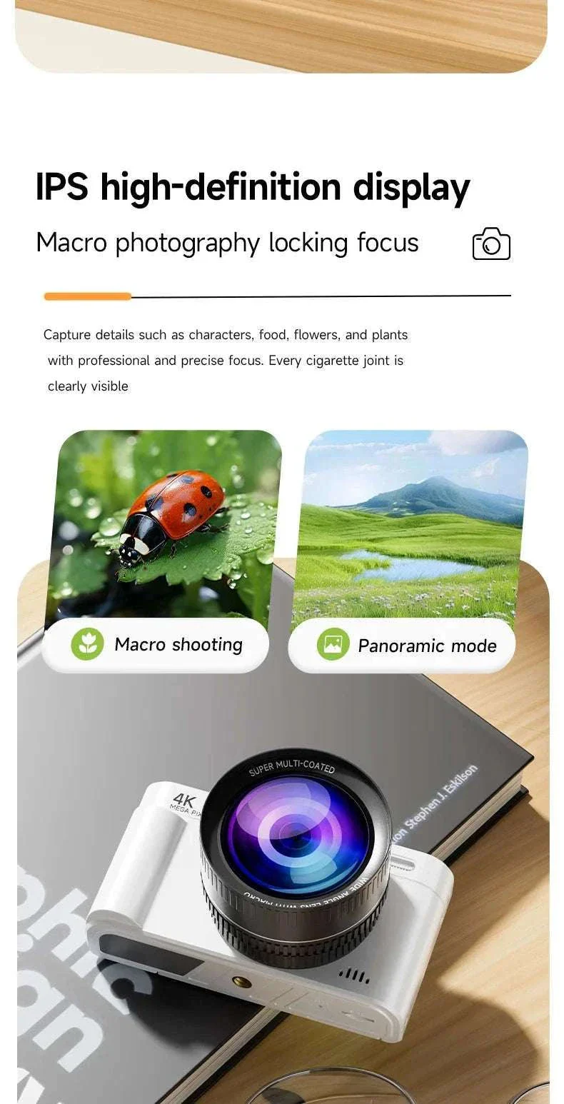 4K 64MP Retro Compact Digital Camera with 18X Zoom - Image 13