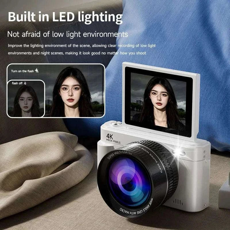 4K 64MP Retro Compact Digital Camera with 18X Zoom - Image 6