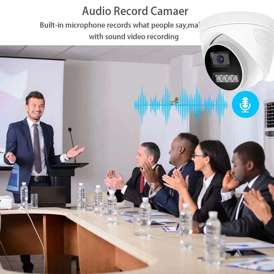 4K 8MP PoE IP Dome Security Camera with Full-Color Night Vision - Image 2
