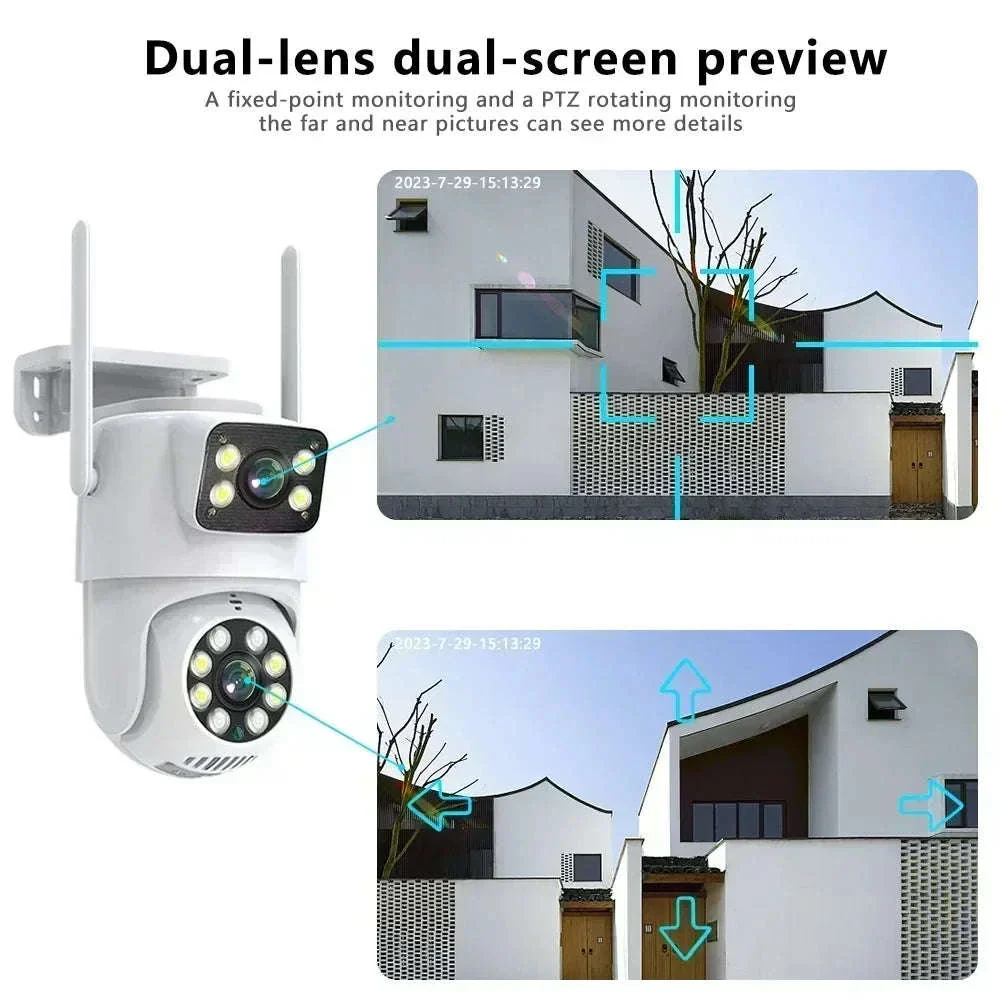 4K 8MP Dual Lens PTZ WiFi Security Camera with AI Auto Tracking - Image 2
