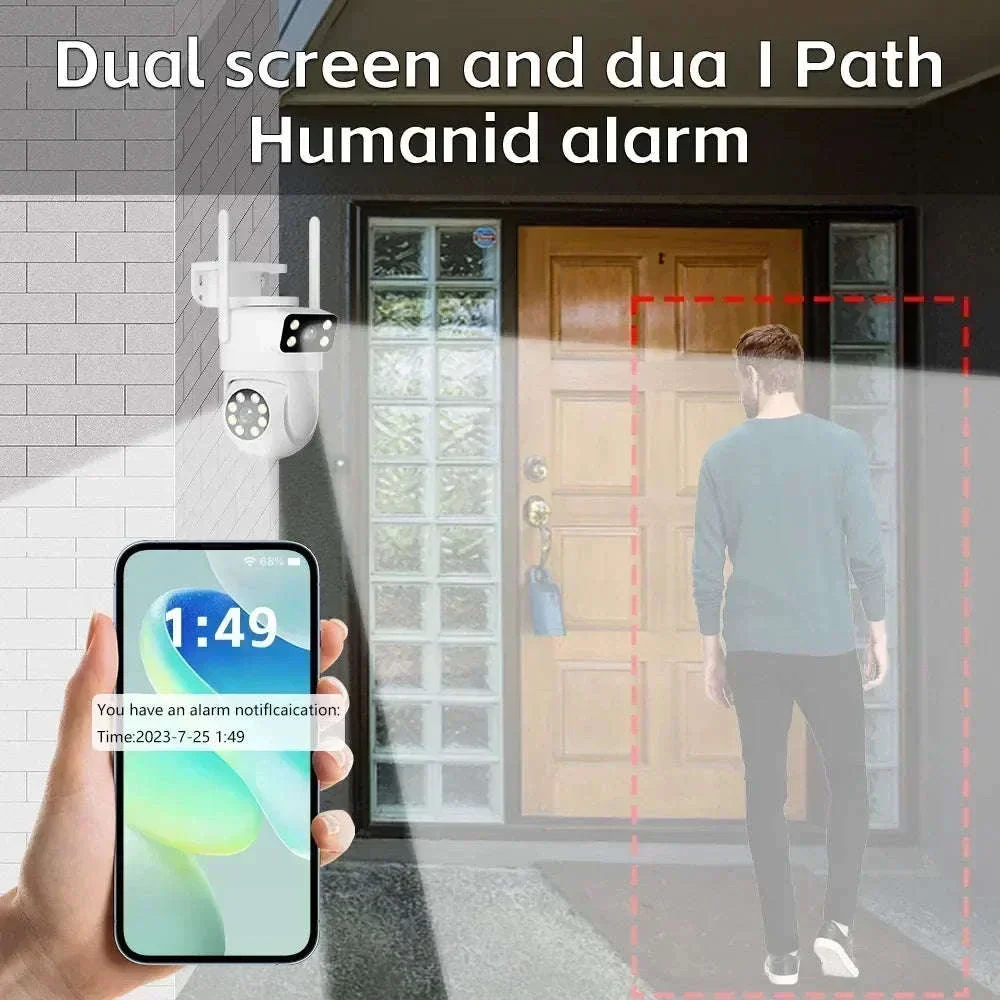 4K 8MP Dual Lens PTZ WiFi Security Camera with AI Auto Tracking - Image 4
