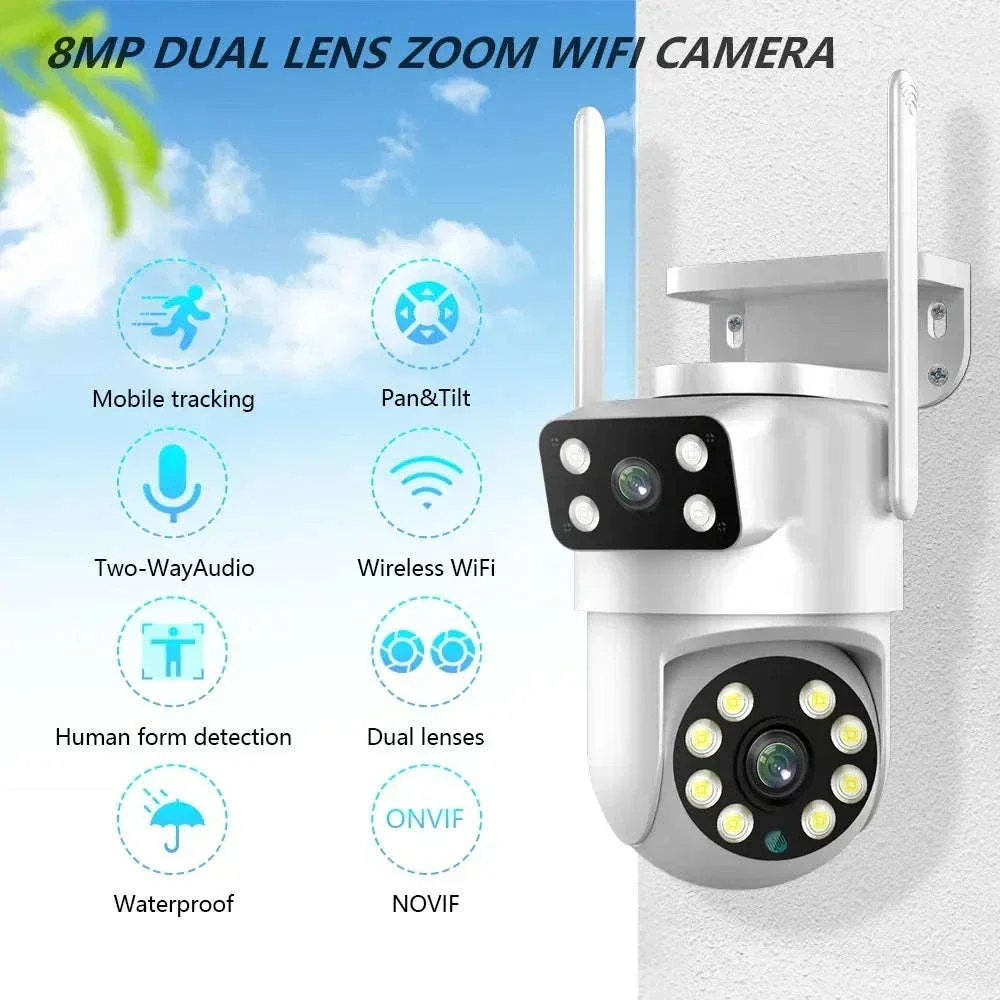 4K 8MP Dual Lens PTZ WiFi Security Camera with AI Auto Tracking - Image 7