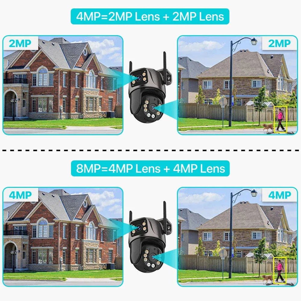8MP Dual Lens PTZ WiFi Security Camera with AI Tracking - Image 8
