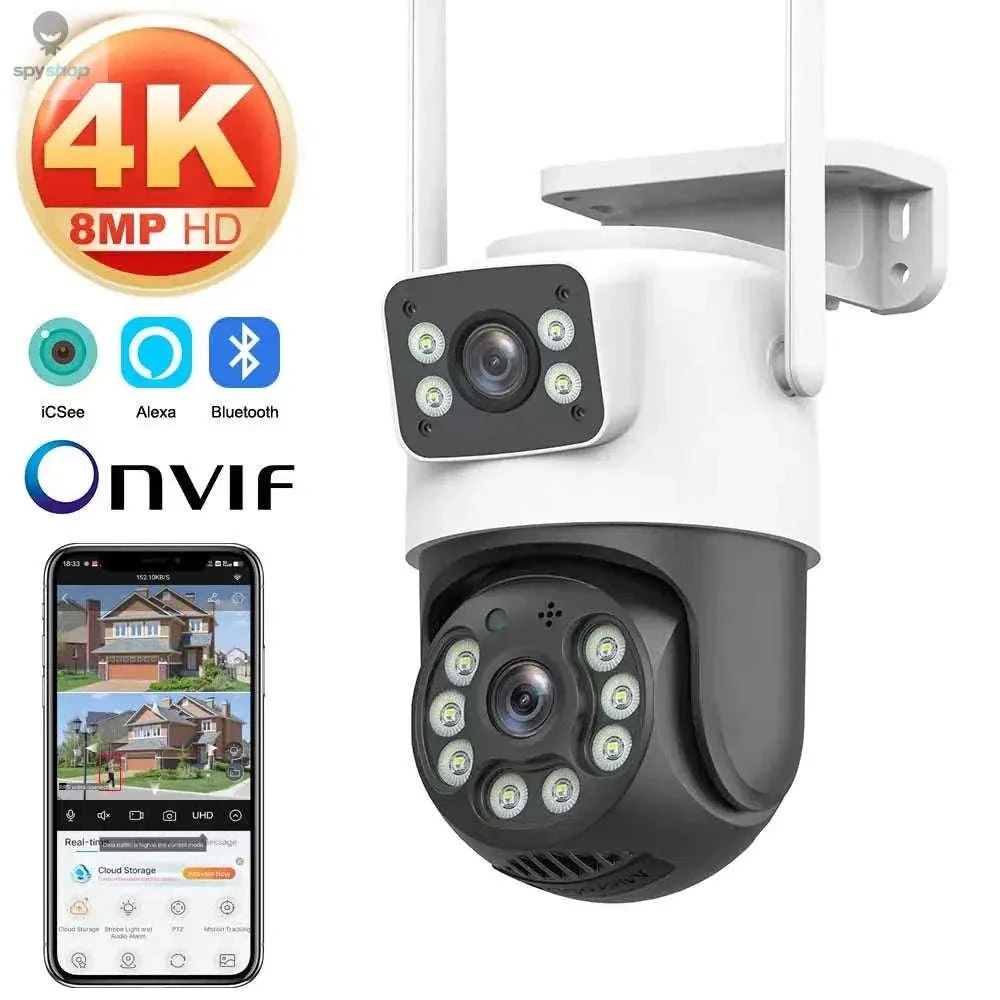4K Dual Lens WiFi PTZ Security Camera with AI Tracking - Image 2