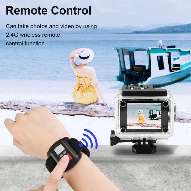 4K Underwater Action Camera with WiFi, Loop Recording - Image 4