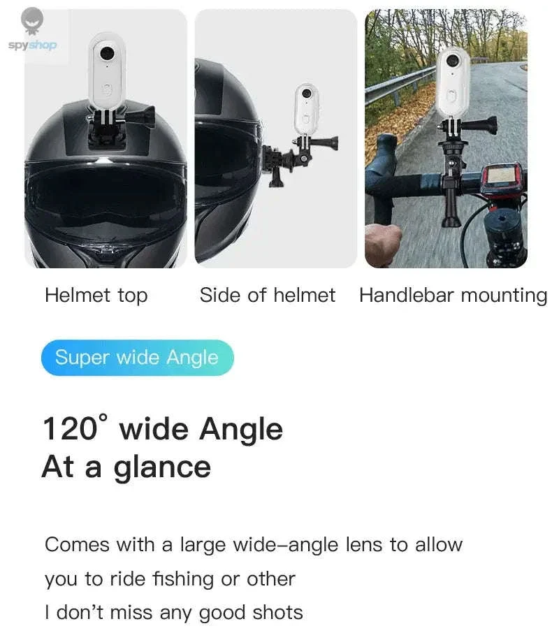 Mini 4K Action Bike Camera for Helmet and Handlebar POV - Image 22