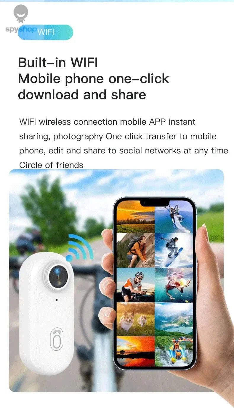 Mini 4K Action Bike Camera for Helmet and Handlebar POV - Image 25