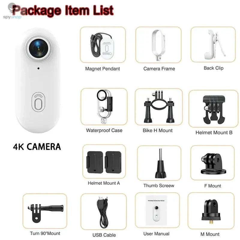 Mini 4K Action Bike Camera for Helmet and Handlebar POV - Image 31