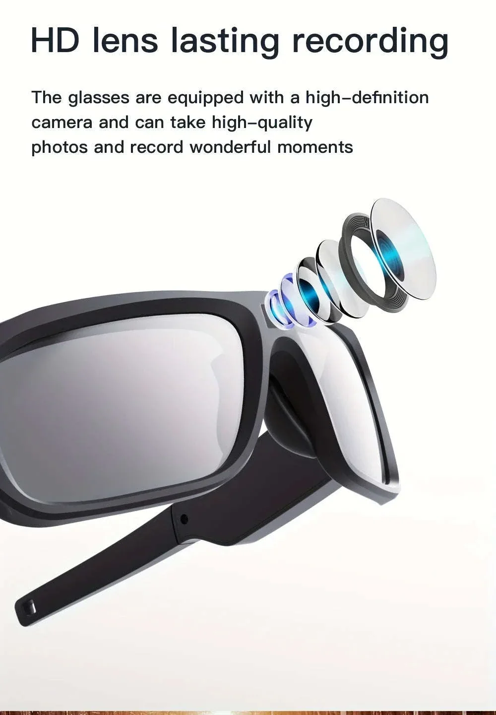 4K HD Camera Glasses with 120-Min Recording & Hands-Free Video - Image 12