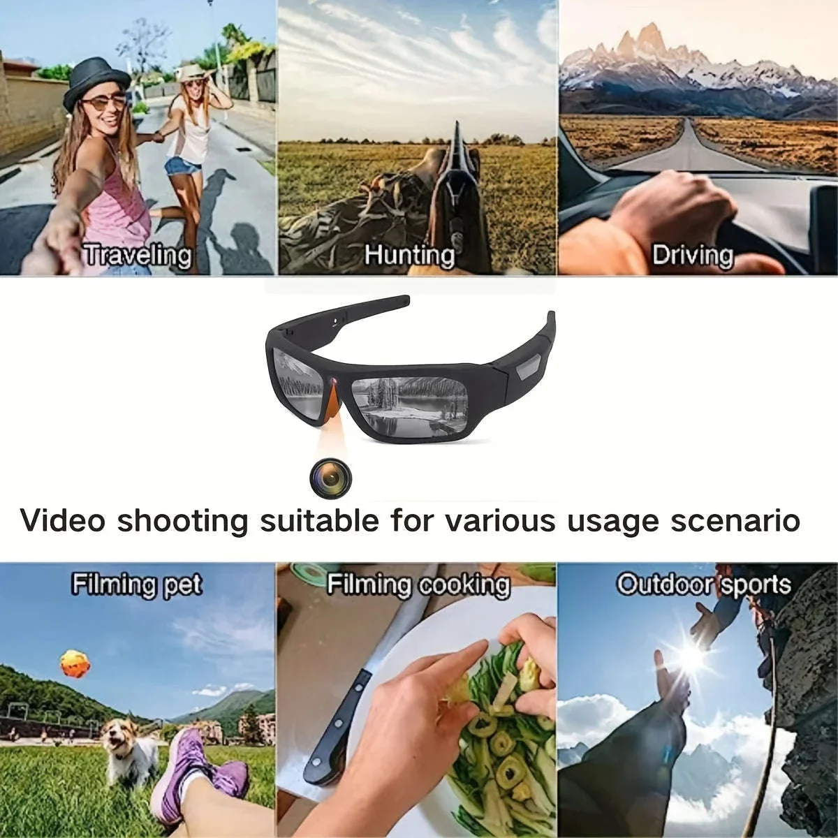 4K HD Camera Glasses with 120-Min Recording & Hands-Free Video - Image 4