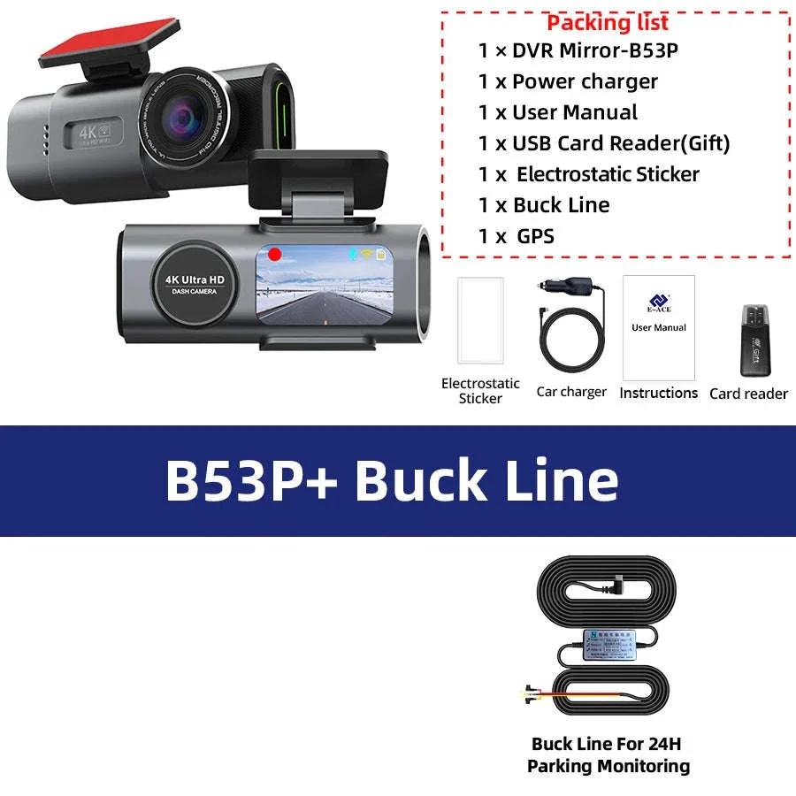 4K GPS Dash Cam with Wi‑Fi, Night Vision and Rear Camera Support - Image 22