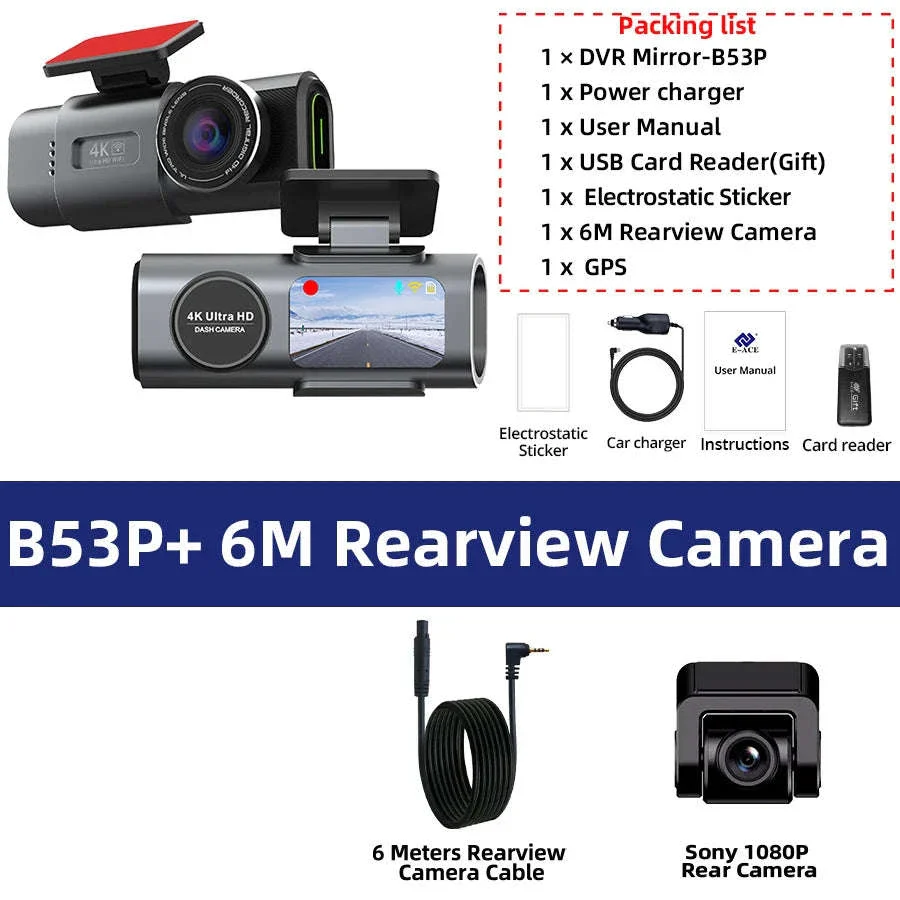 4K GPS Dash Cam with Wi‑Fi, Night Vision and Rear Camera Support - Image 24