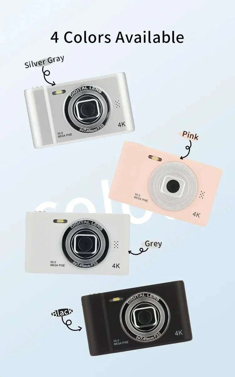 50MP 4K Digital Camera with Zoom and 2.4" Screen - Image 11