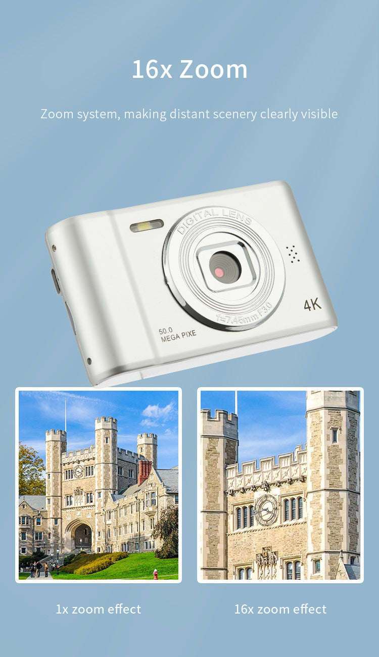50MP 4K Digital Camera with Zoom and 2.4" Screen - Image 14
