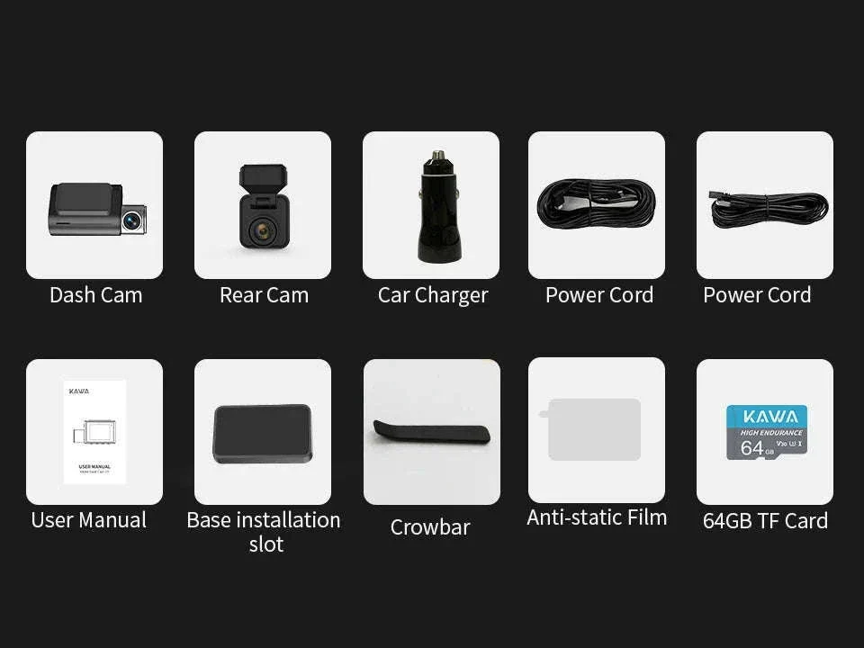4K Dual Dash Cam with Front & Rear Camera, GPS, WiFi 6 and Voice Control - Image 19