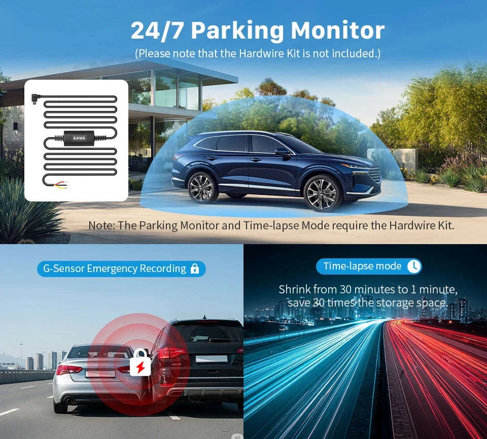 4K Front & Rear Dash Cam with GPS, WiFi 6 & Voice Control - Image 18